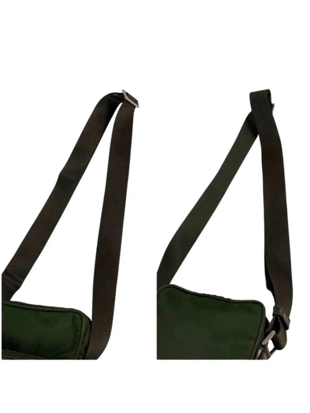 Prada Tessuto Nylon Triangle Logo Cross Crossbody